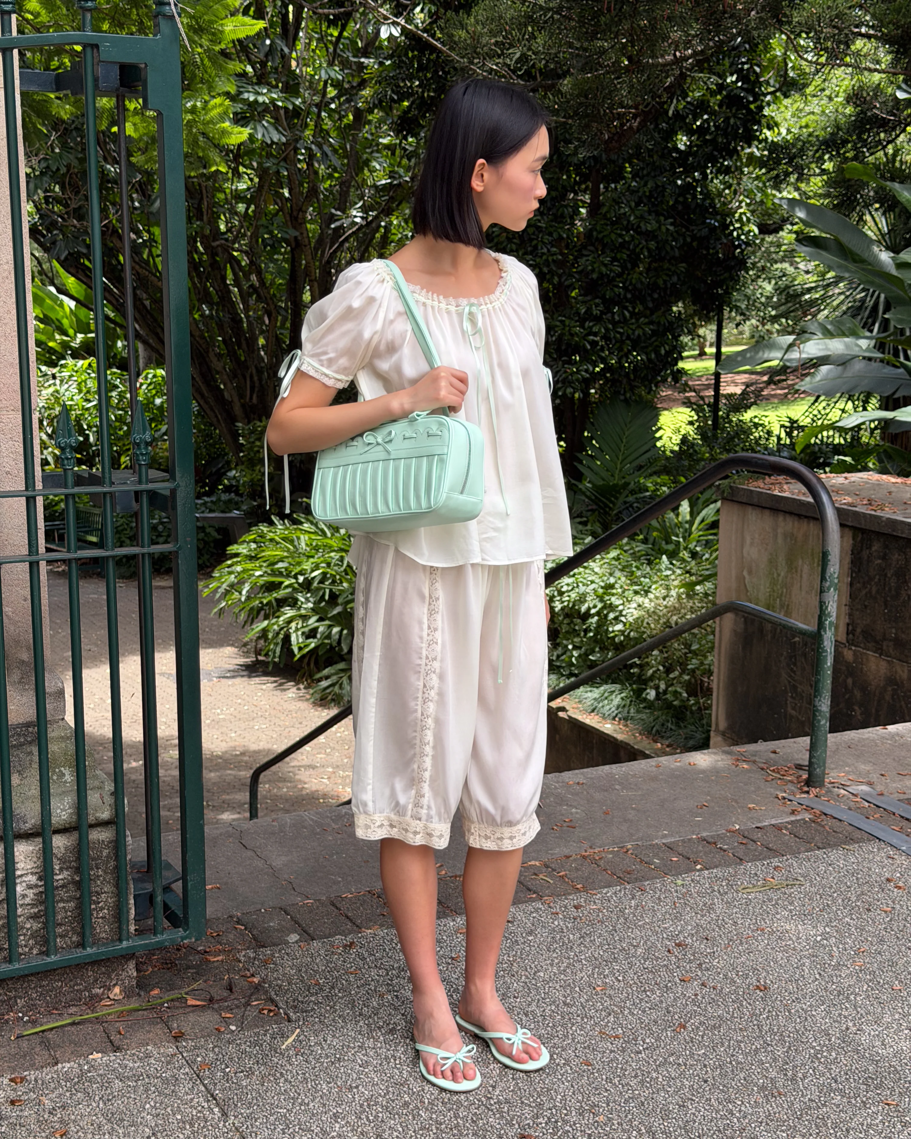 Aurelie Bloom Pants - Vintage White - Image 3