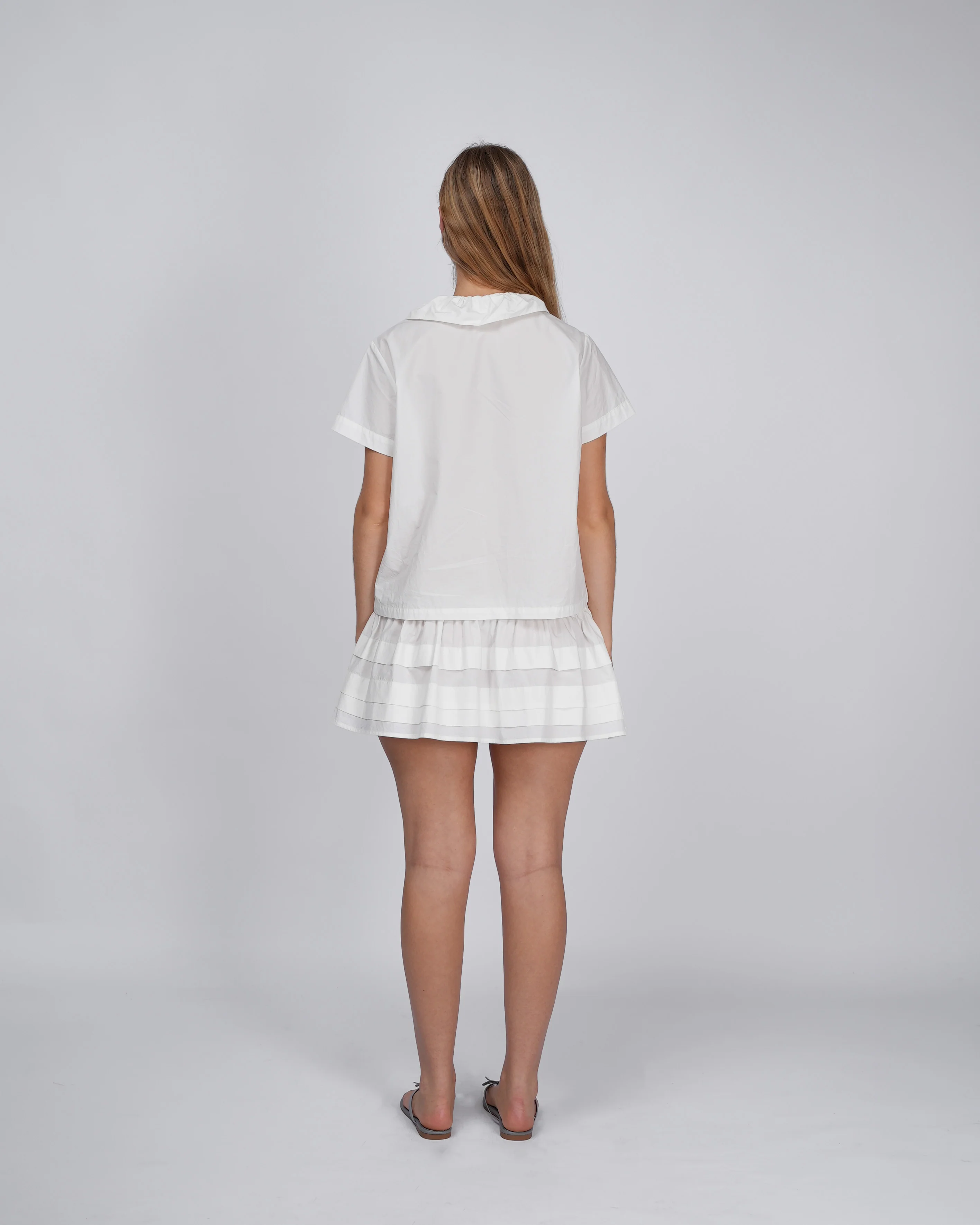 Esme Button Shirt - White - Image 7
