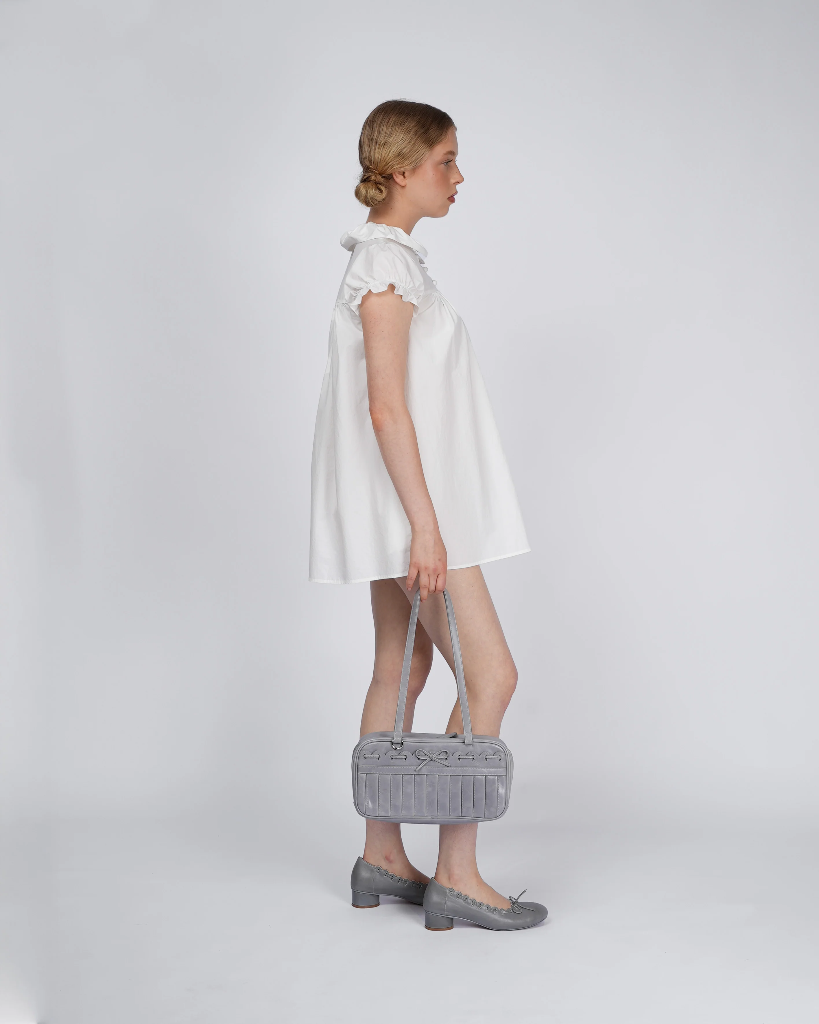 Esme Shift Dress - White - Image 4
