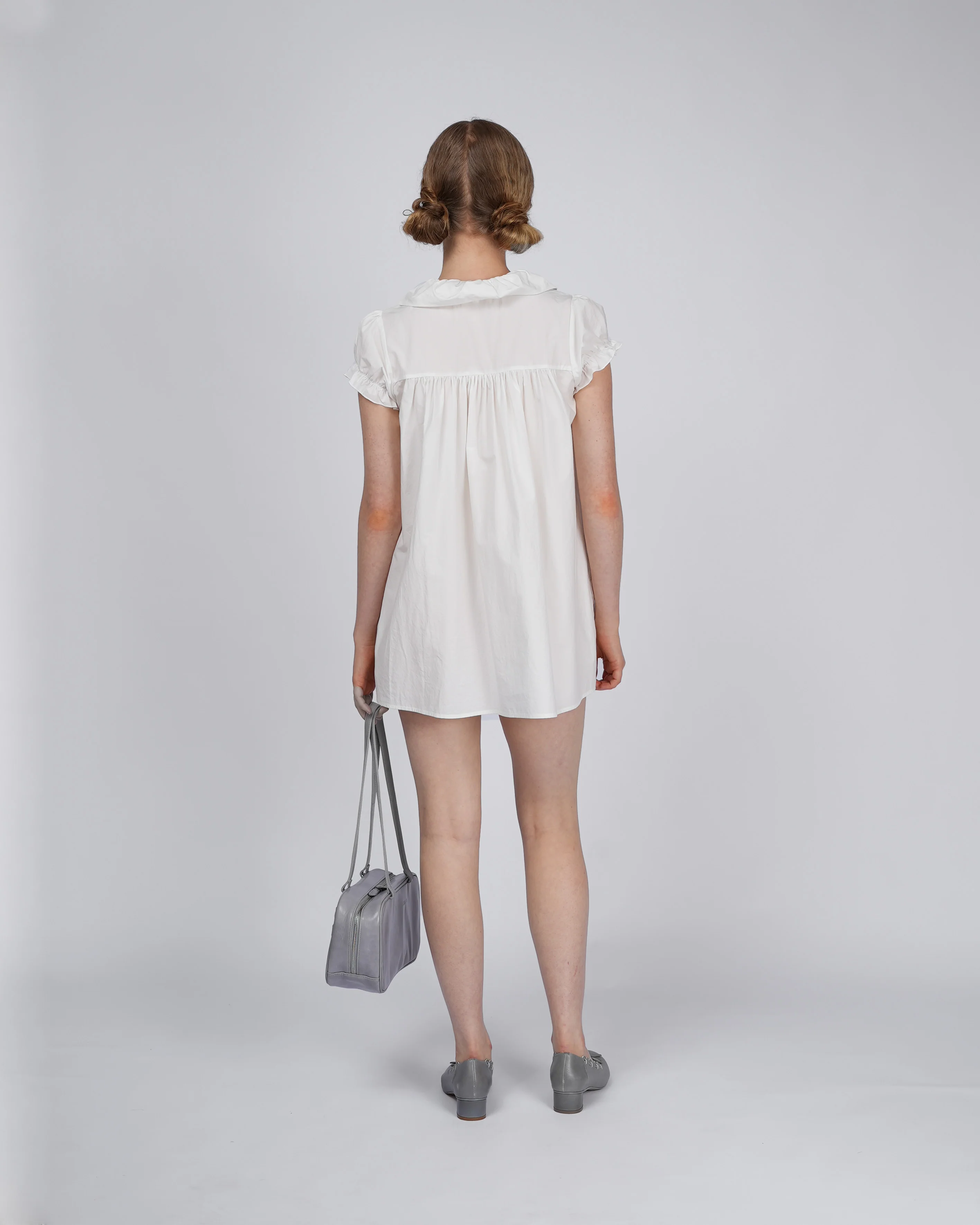 Esme Shift Dress - White - Image 6