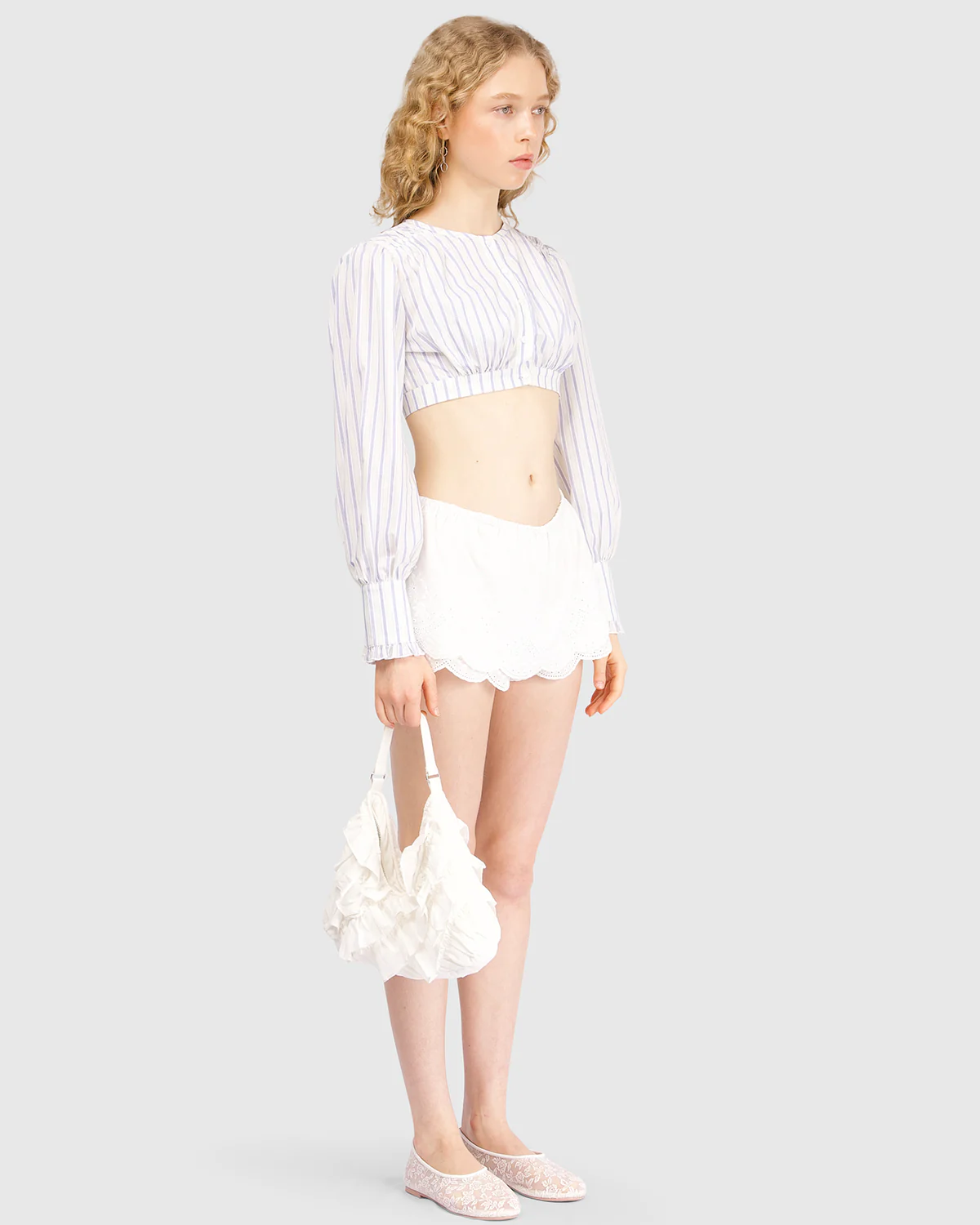 Lace Skort - White - Image 3