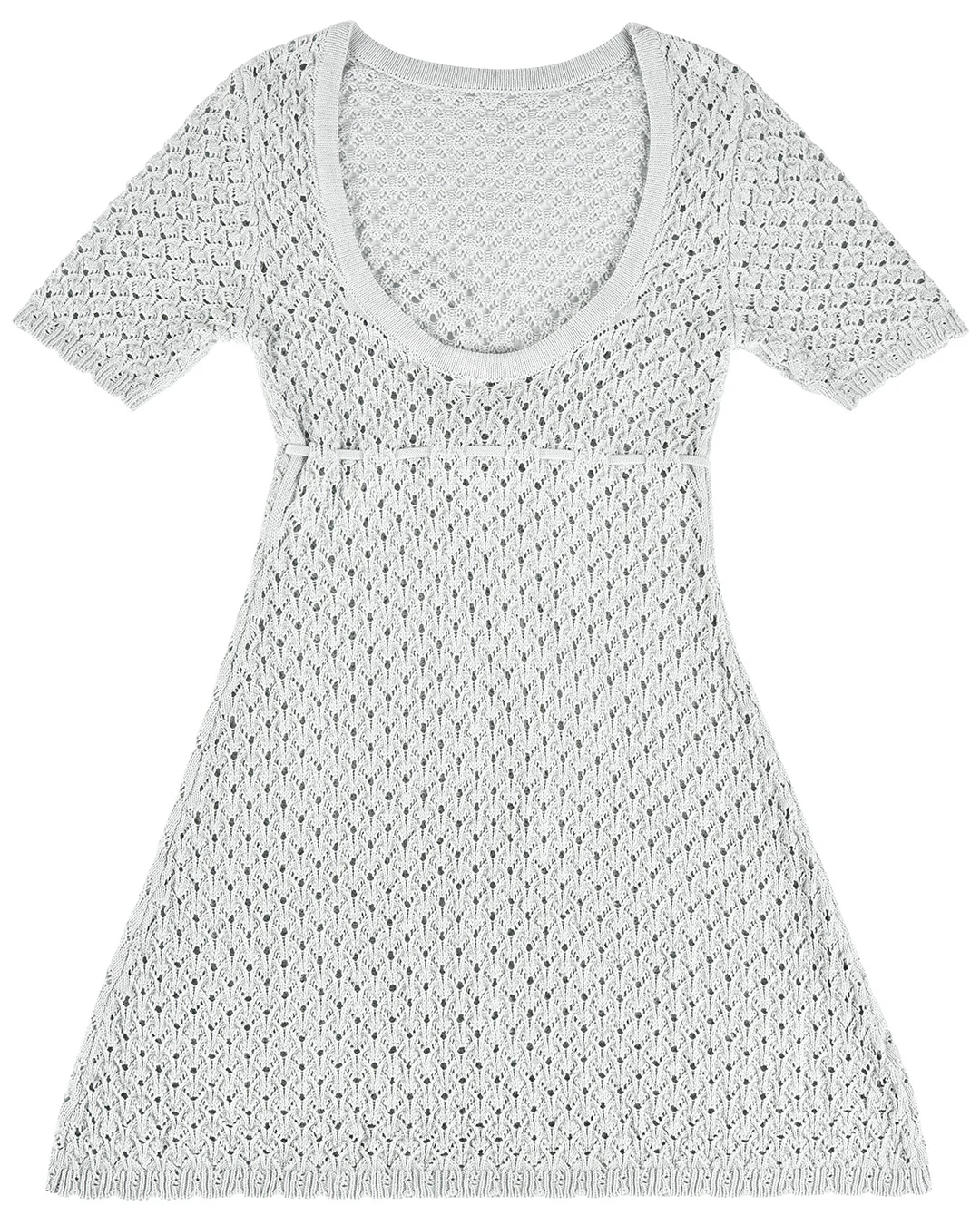 Laceweave Knit Dress - Mint - Image 9