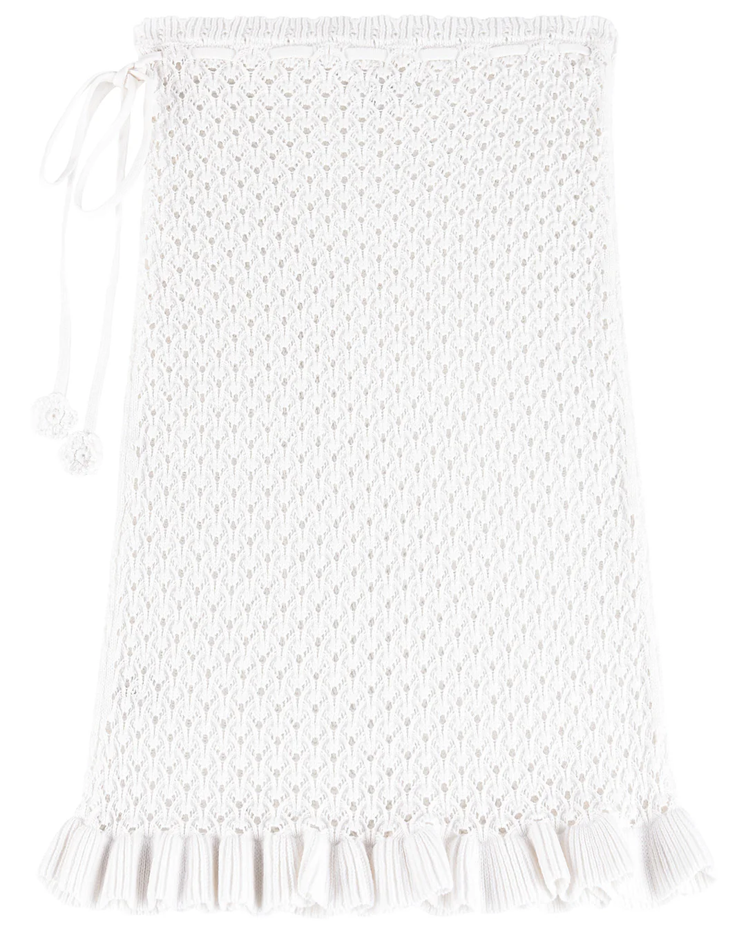 Laceweave Midi Skirt - White - Image 10