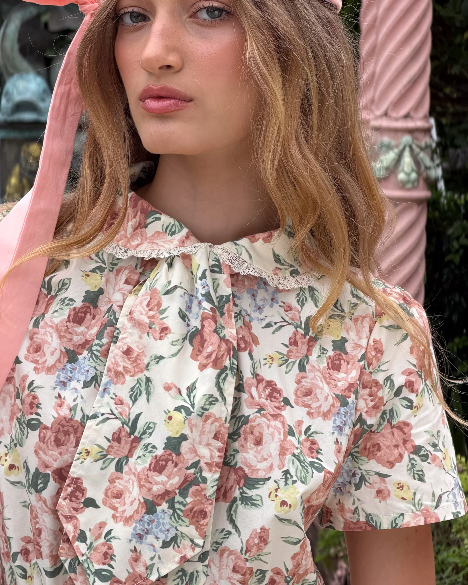 Petalle Collar Mini Dress - Secret Garden - Image 3