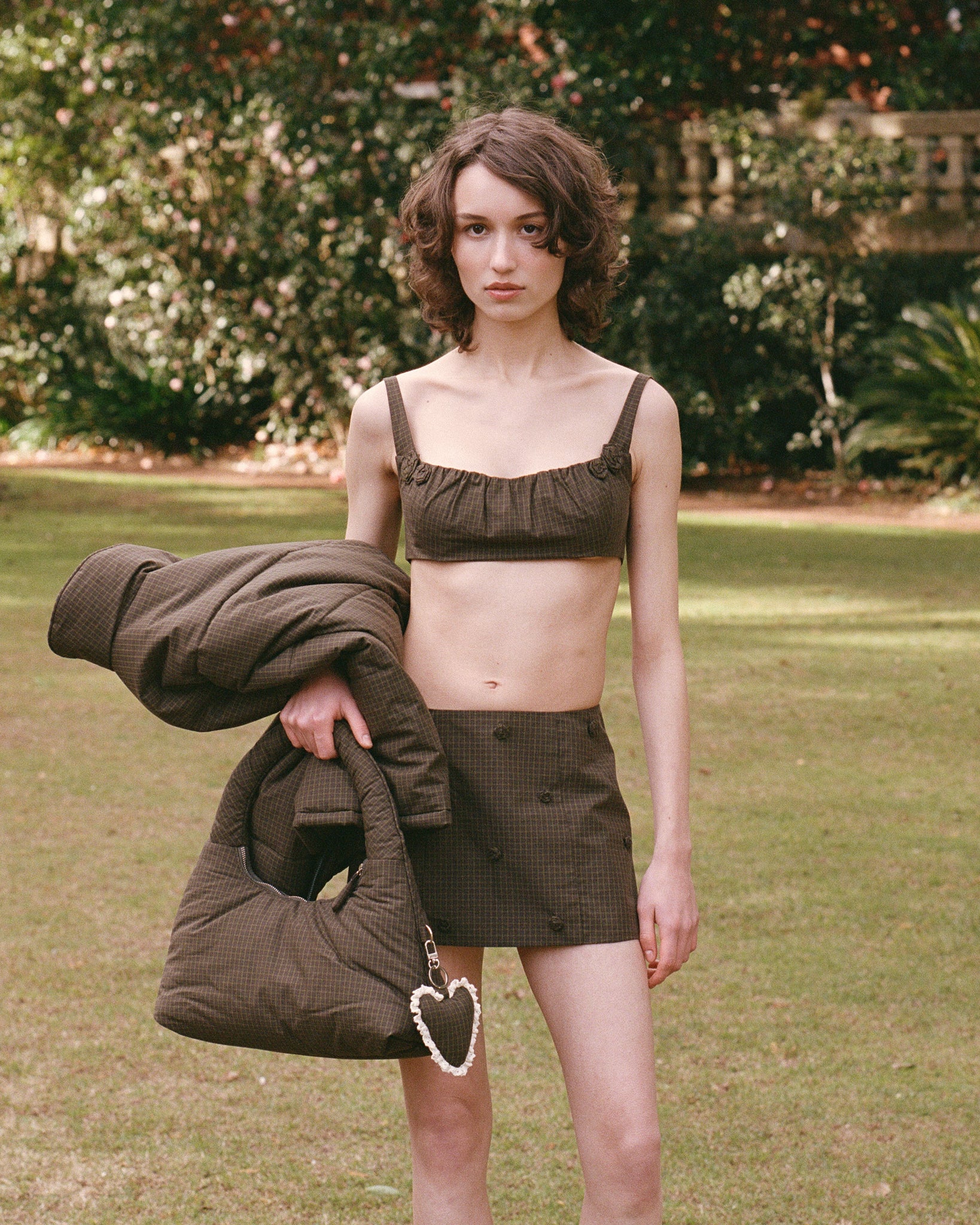 Rosette Check Bra - Ivy Check - Image 3