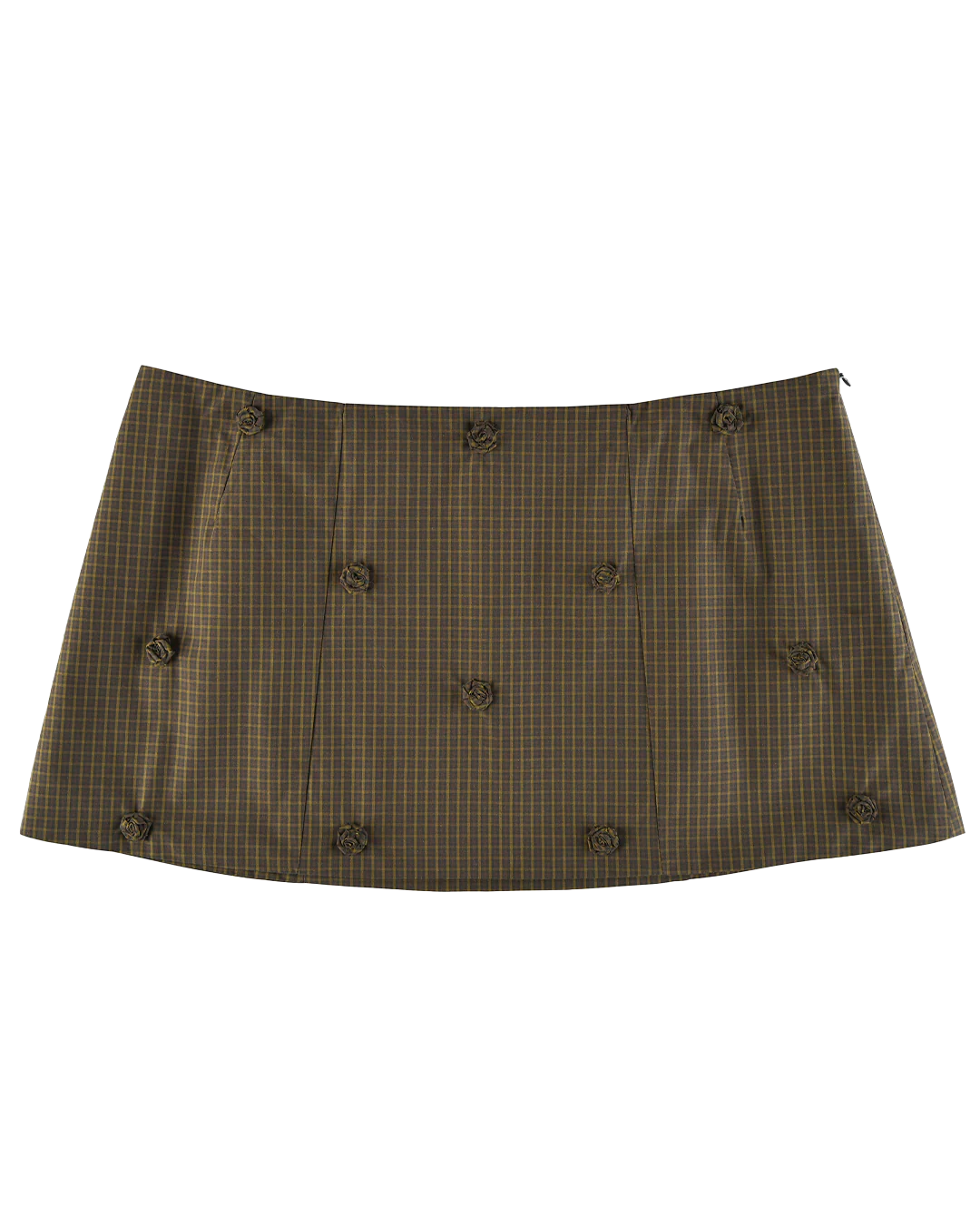 Rosette Mini Skirt - Ivy Check - Image 6
