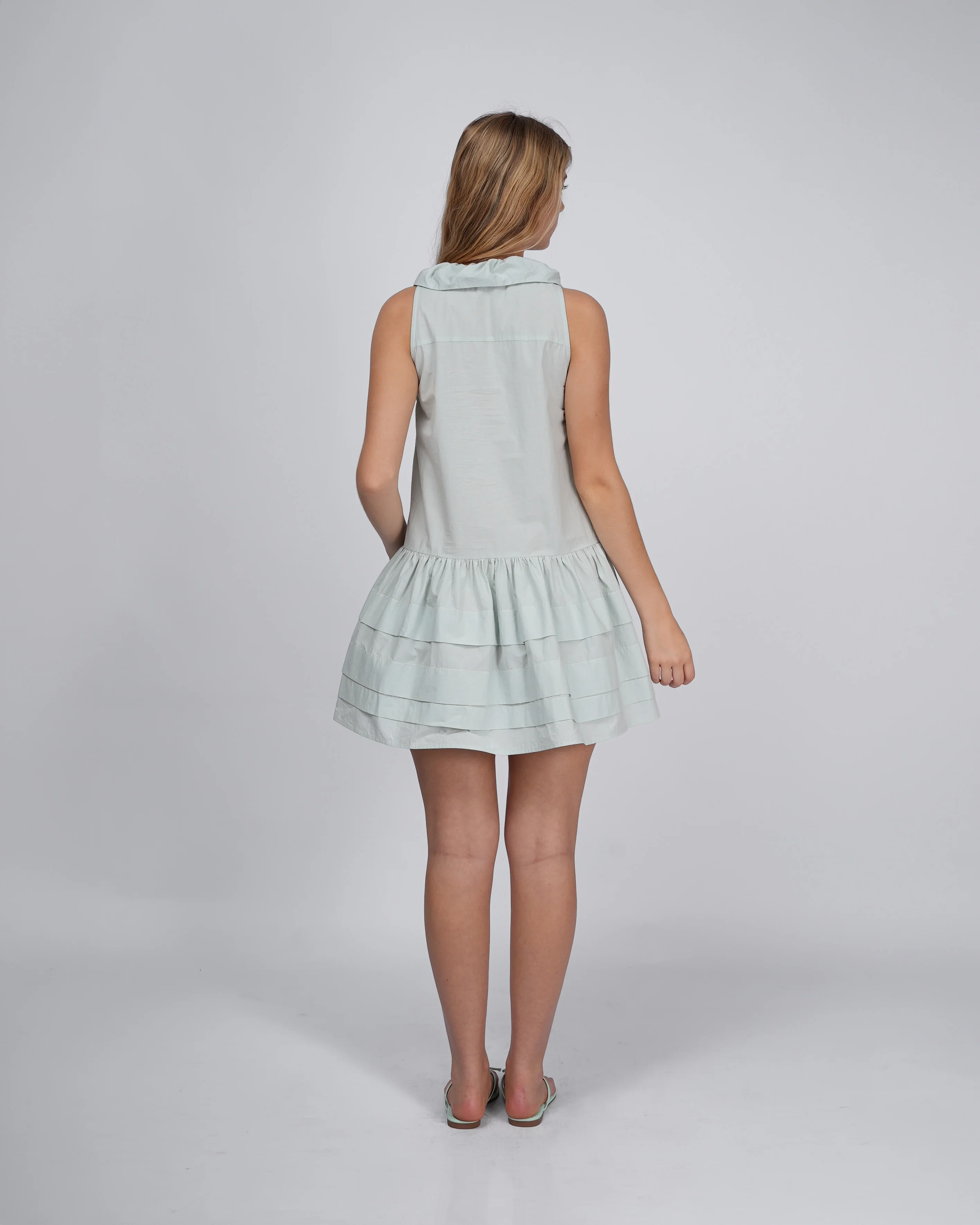 Sail Collar Dress - Mint - Image 6