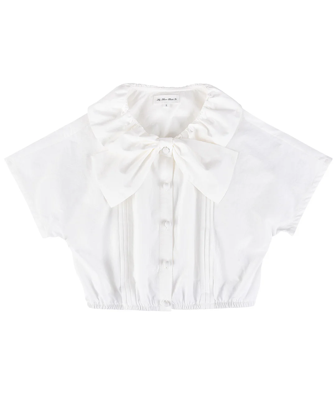 Sail Collar Top - White