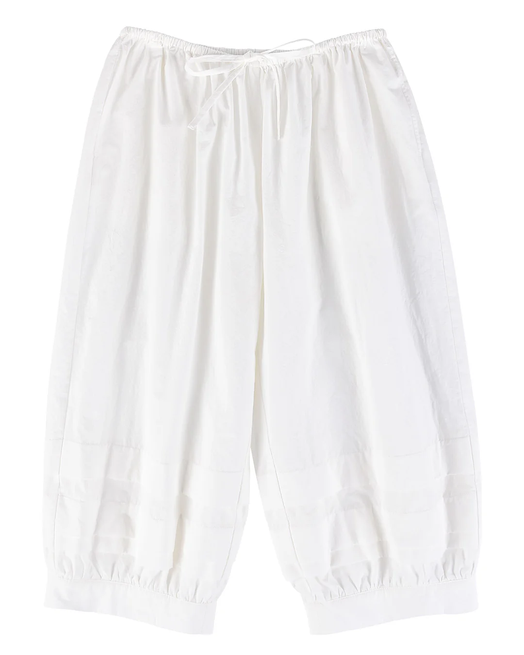 Sail Pleat Pants - White