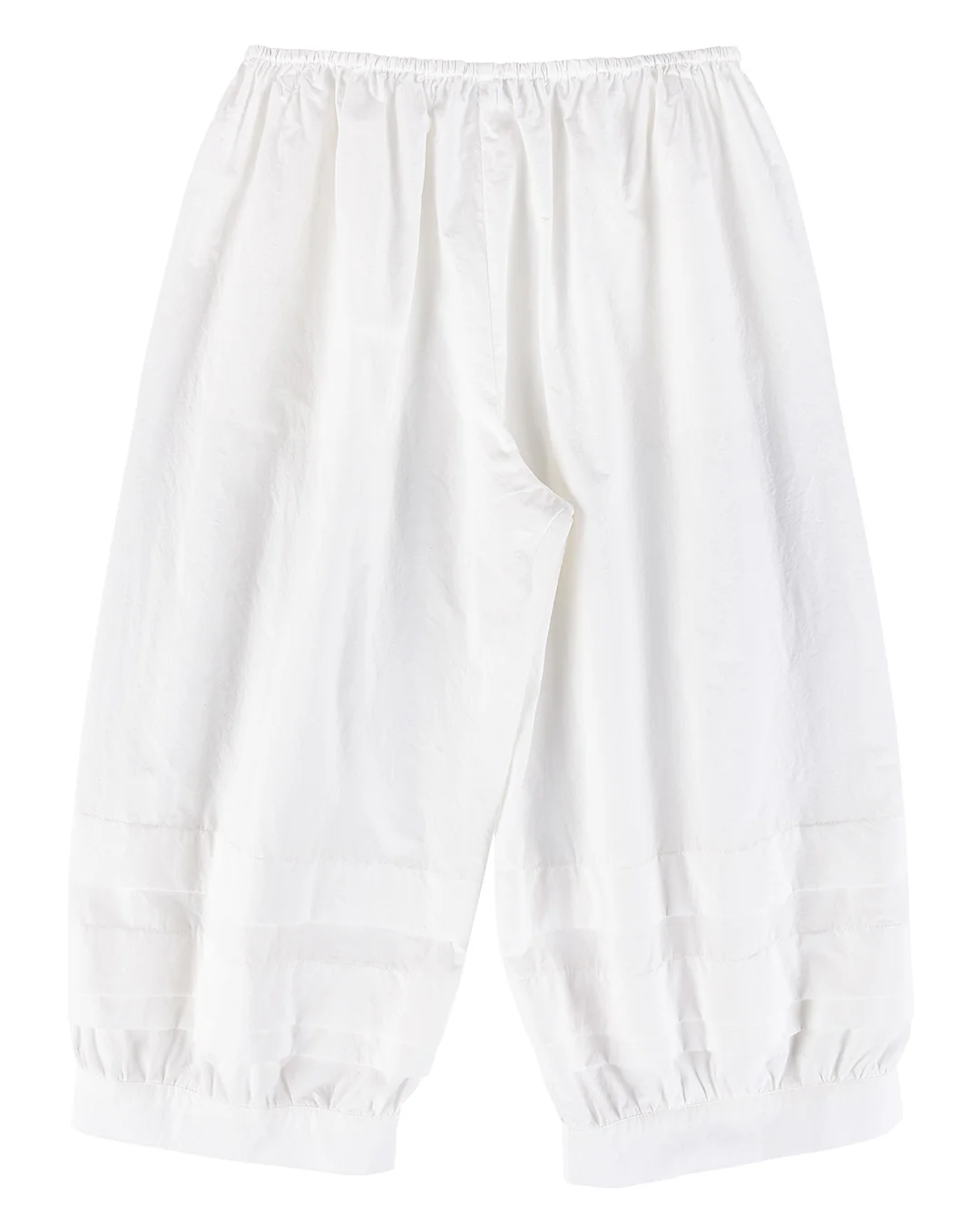Sail Pleat Pants - White - Image 10